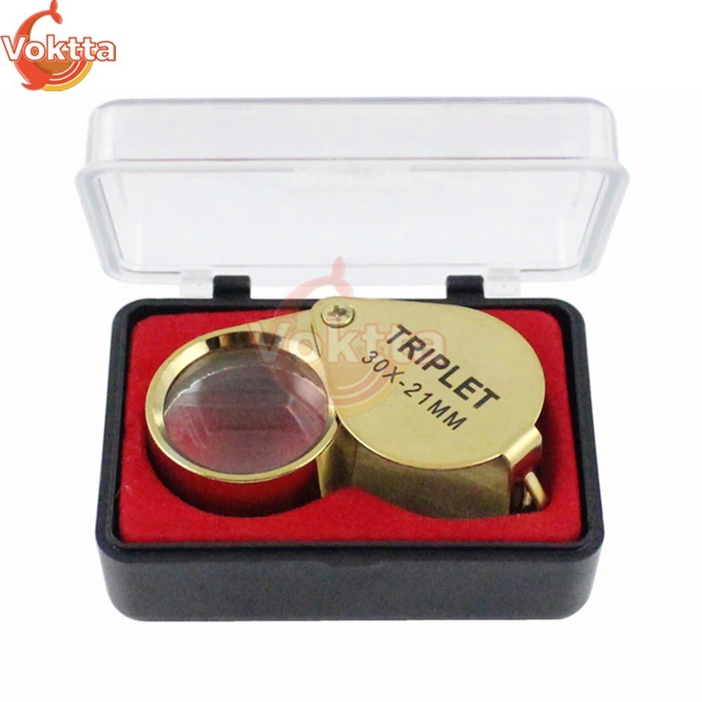 30X Jewelers Loupe Magnifier Jewelry Coin Loop Magnifying Glass Eye Pocket