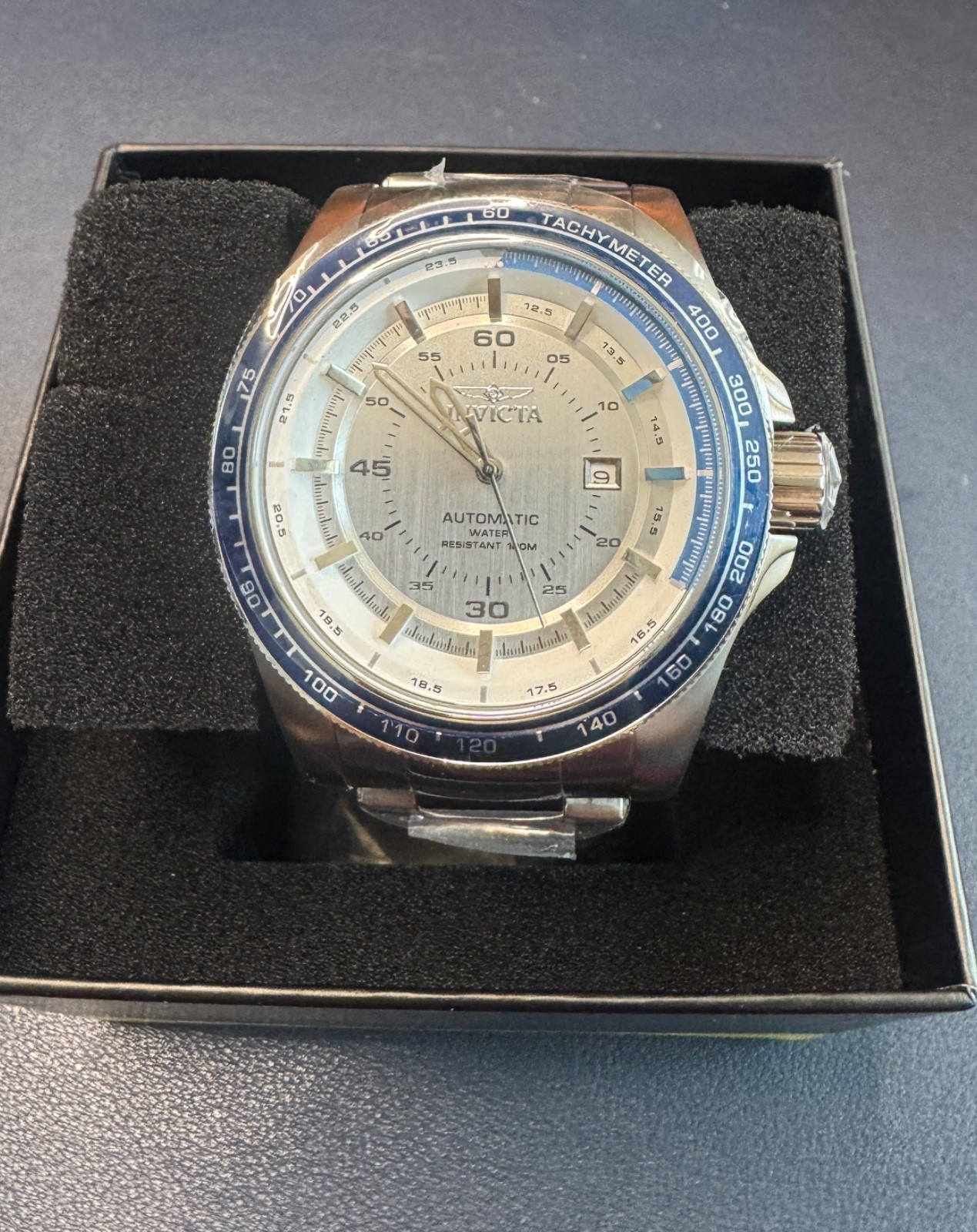 🔥Invicta Speedway High Bank AUTOMATIC 50mm Silver, Steel Men’s Watch 48074