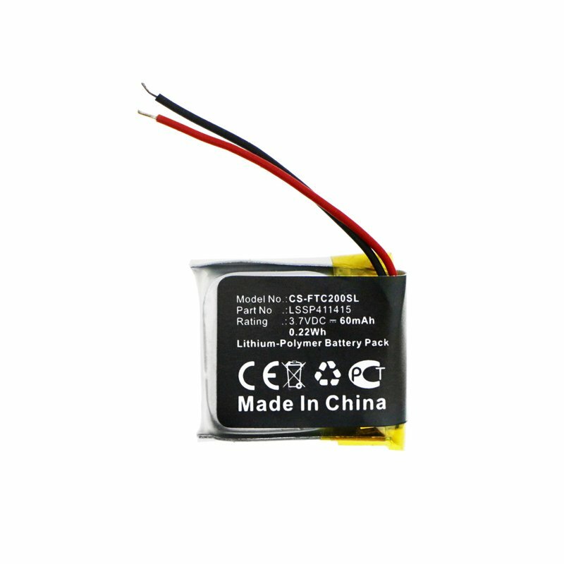 60mAh 3.7V Smartwatch Battery For Fitbit Charge 2 ; P/N: LSSP411415 Li-Polymer