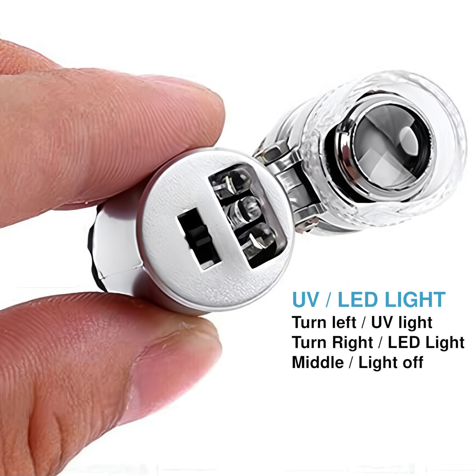 Jeweler Diamond Tool Kit : Portable Diamond Tester – 60X Magnifier Lighted Loupe