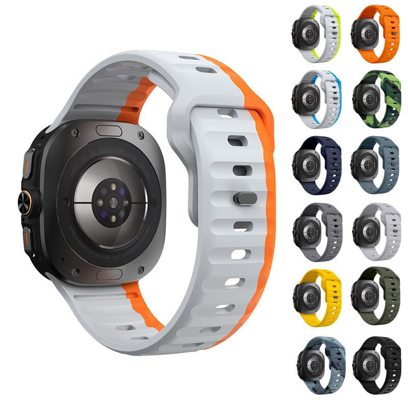 47mm Soft Silicone Loop Bracelet Sports Band For Samsung Galaxy Watch 7 Ultra