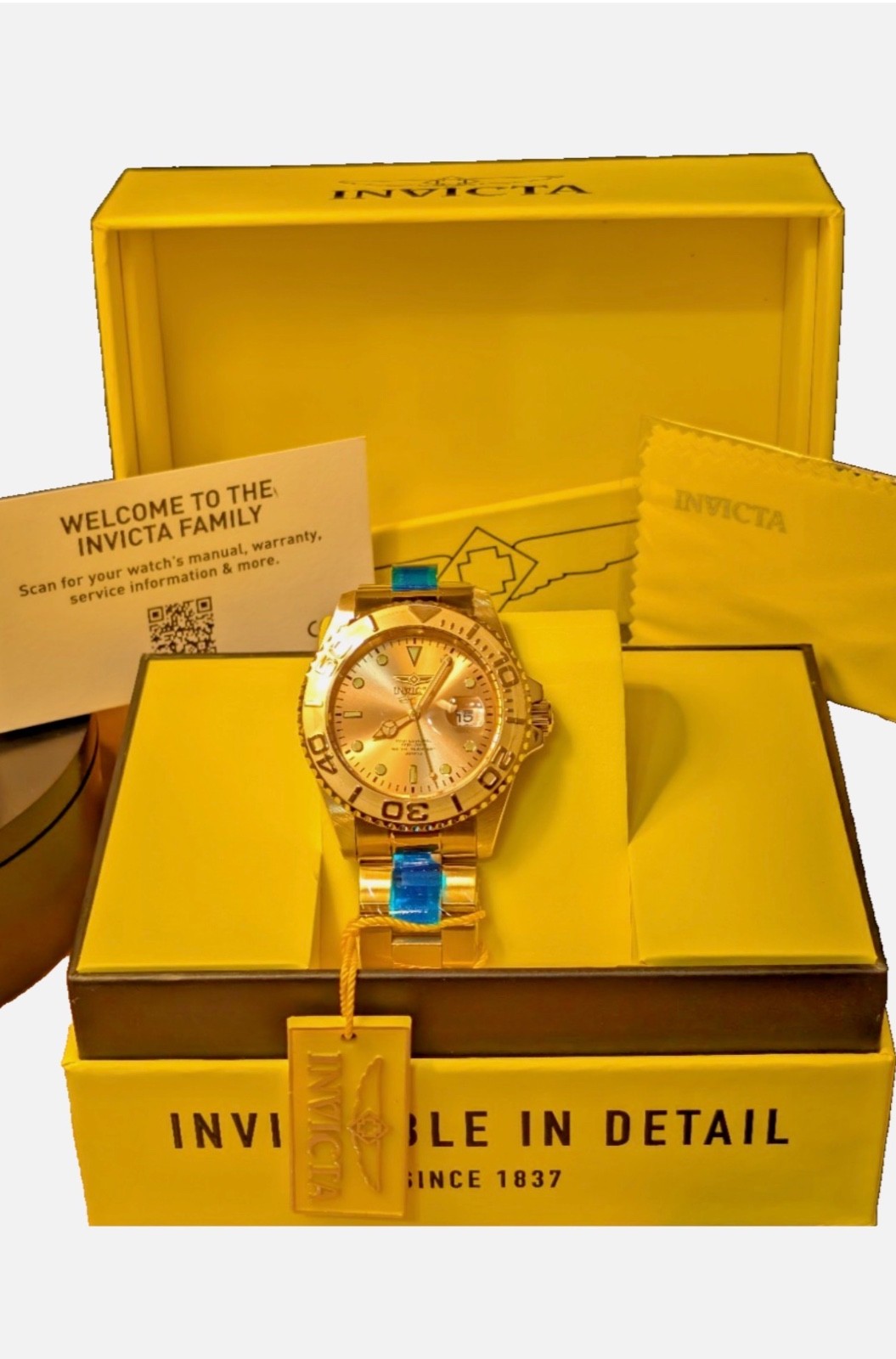 Invicta Pro Diver Aureus Men’s Watch – 43mm, Gold Tone Model #69523