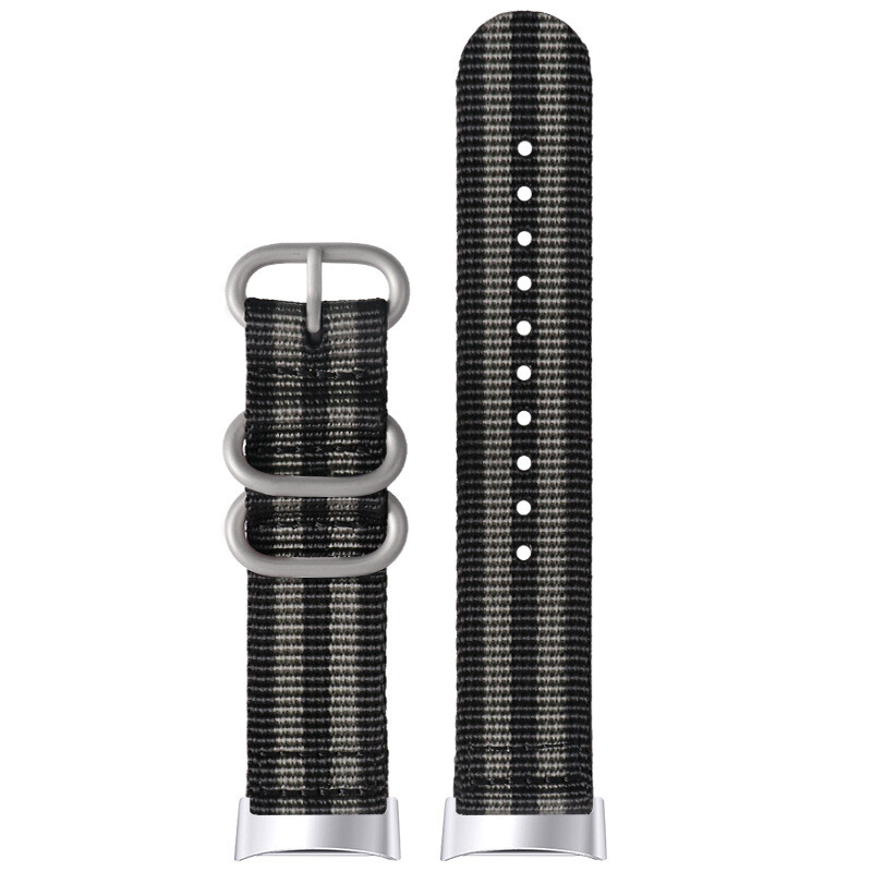 High Quality Nylon Canvas Watch Strap Band Military 18mm for Fitbit Charge3/4/5