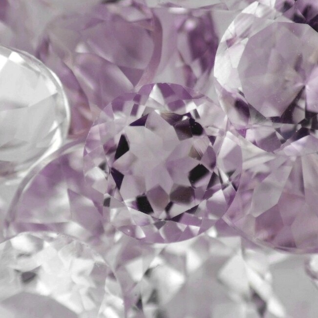 ROSE DE FRANCE AMETHYST 10 MM ROUND CUT SOLD PER STONE F-1532