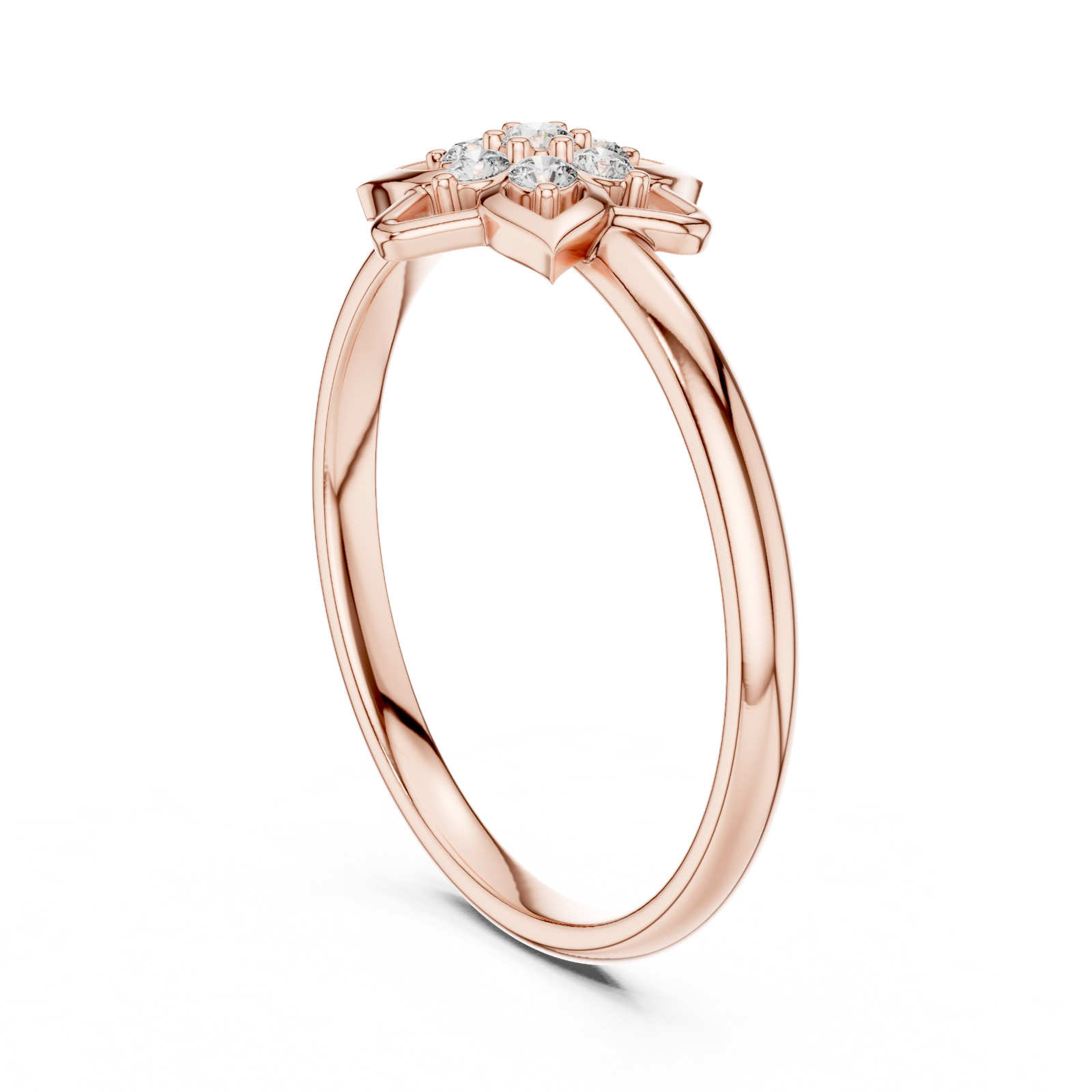 Round Certified VVS1 D Natural Diamond Cosmos Anniversary Ring 14k Gold Over