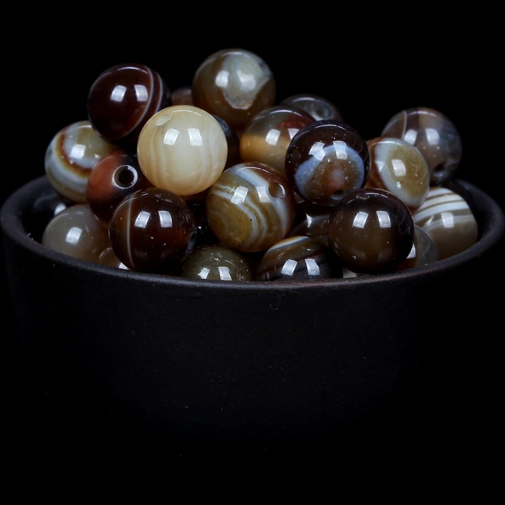 Natural Gemstone Round Spacer Loose Beads Jewelry Making 4mm 6mm 8mm 10mm 12mm