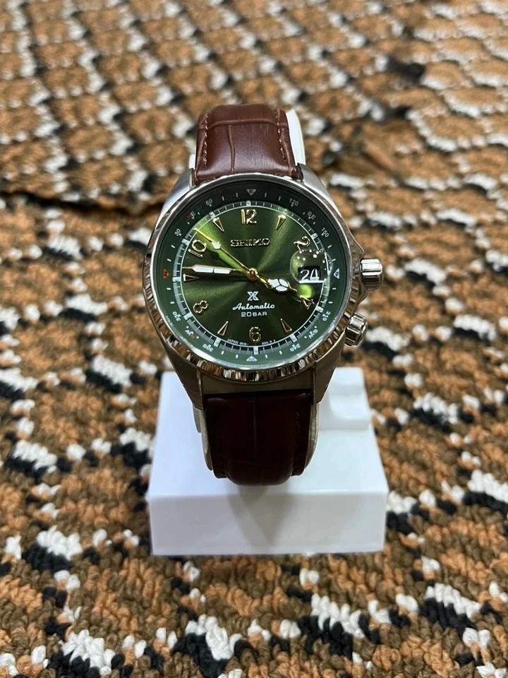 Seiko Prospex Alpinist Green Automatic Men’s Watch Free Shipping