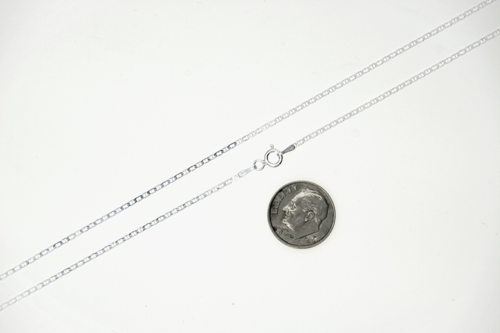 ITALY 925 SOLID Sterling Silver MARINER Chain Necklace or Bracelet 7″ – 36″