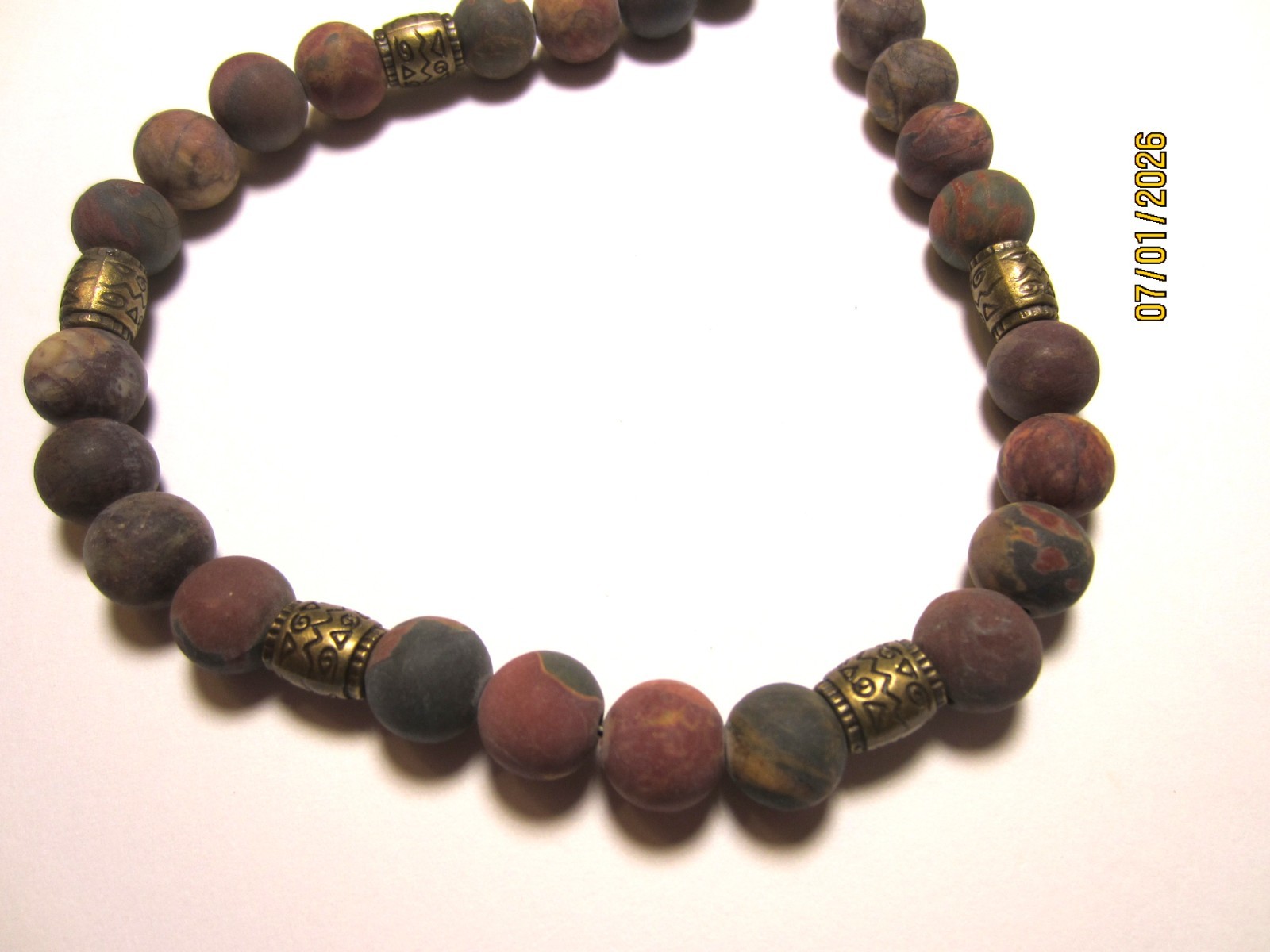 Hand Crafted Jasper Gemstone Beaded Necklace/Bracelet