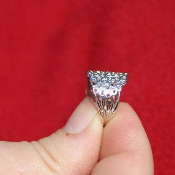 Solid Silver 925 Ladies Ring UK Handmade All Size Available+ gift box