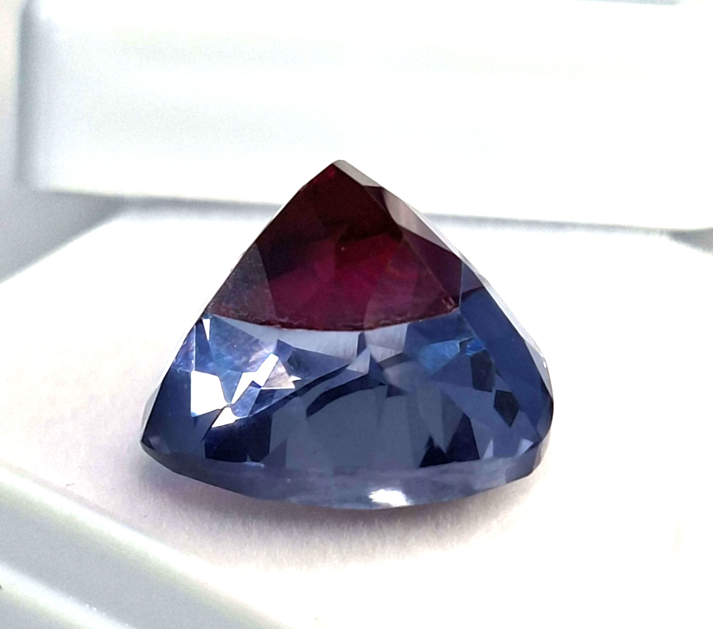 Pitambari Sapphire Trillion Cut 17-19 Ct Natural Certified Loose Gemstone RK873