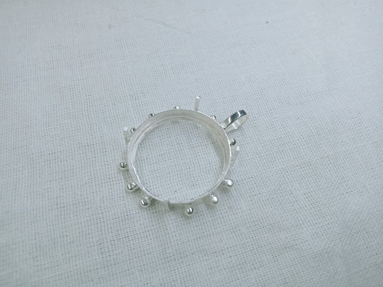 925 Sterling Silver Bezel Cup, Bezels For Coin, Silver Holder For Coin Jewelry