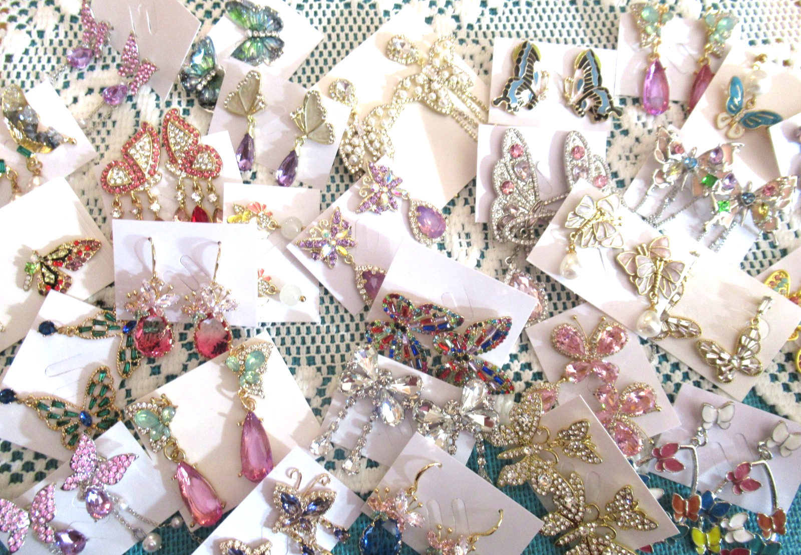 Lot 15 Pairs LOVELY Excellent Quality Butterfly Earring Butterflies Earring NEW