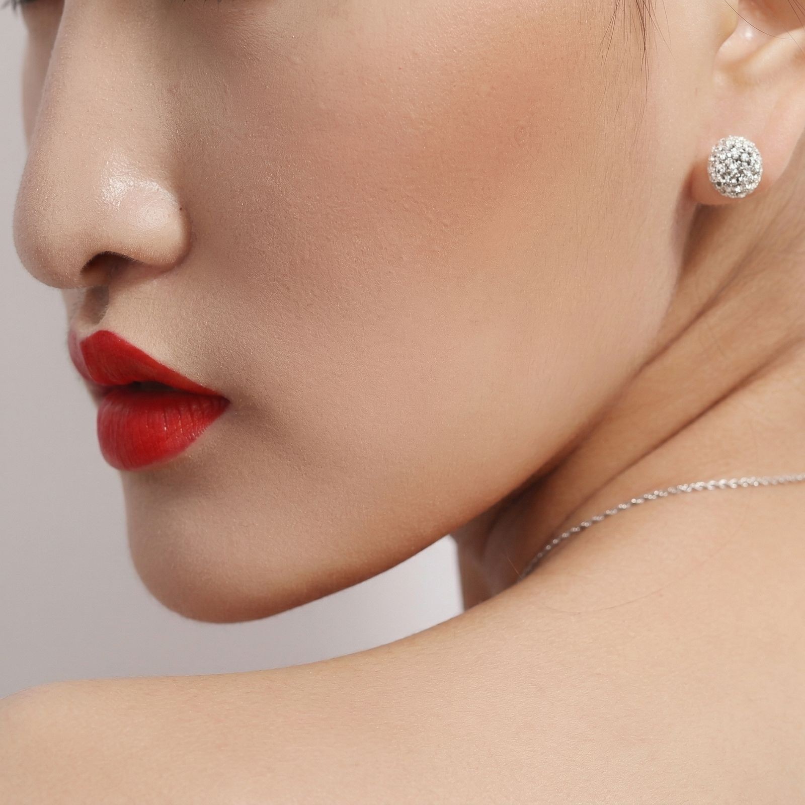 Womens Multi Gem Earrings Crystal Ball 925 Sterling Silver Plated Round Ear Stud