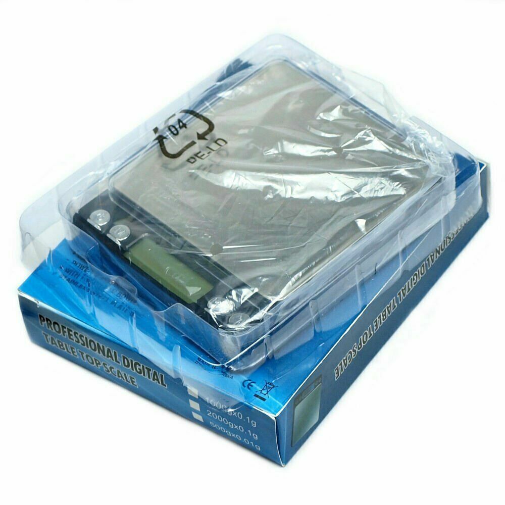 ACCT-500 500g x 0.01g Digital Scale Precision Weighing Counting Scale/Tray Black
