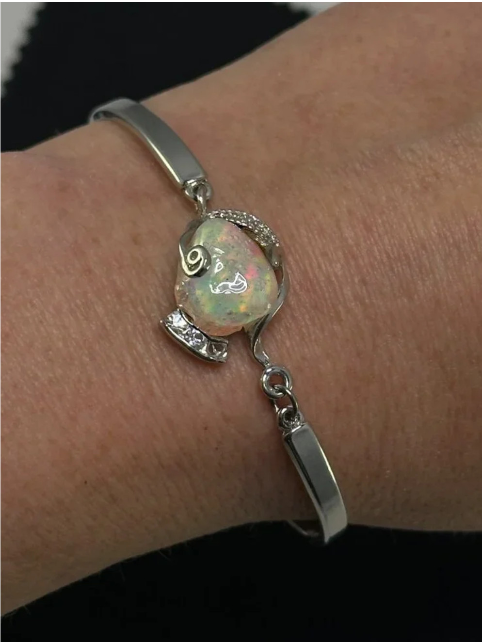 Vintage Opal Adjustible Cuff Bracelet