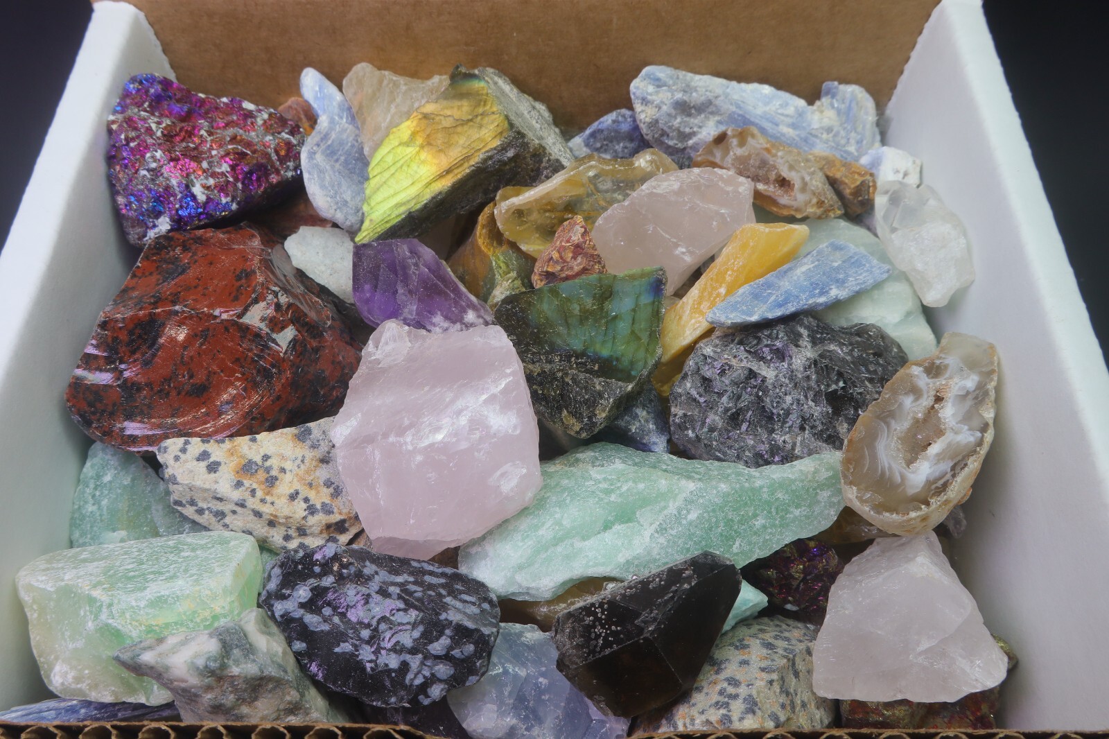 Crafters Collection 2 Lbs Natural Crystals Mineral Specimens Mixed Gemstones