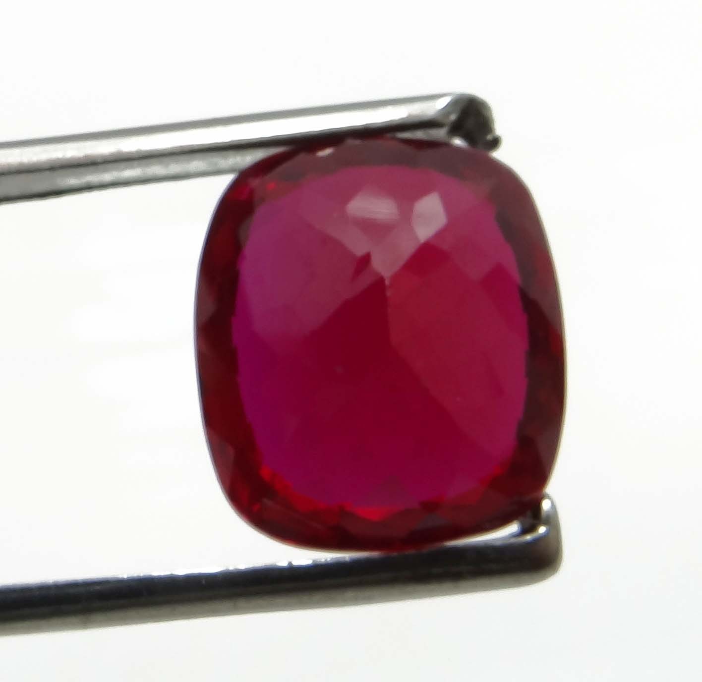 NATURAL 11.00 CTS PIGEON BLOOD RED RUBY Cushion GEMSTONE CERTIFIED