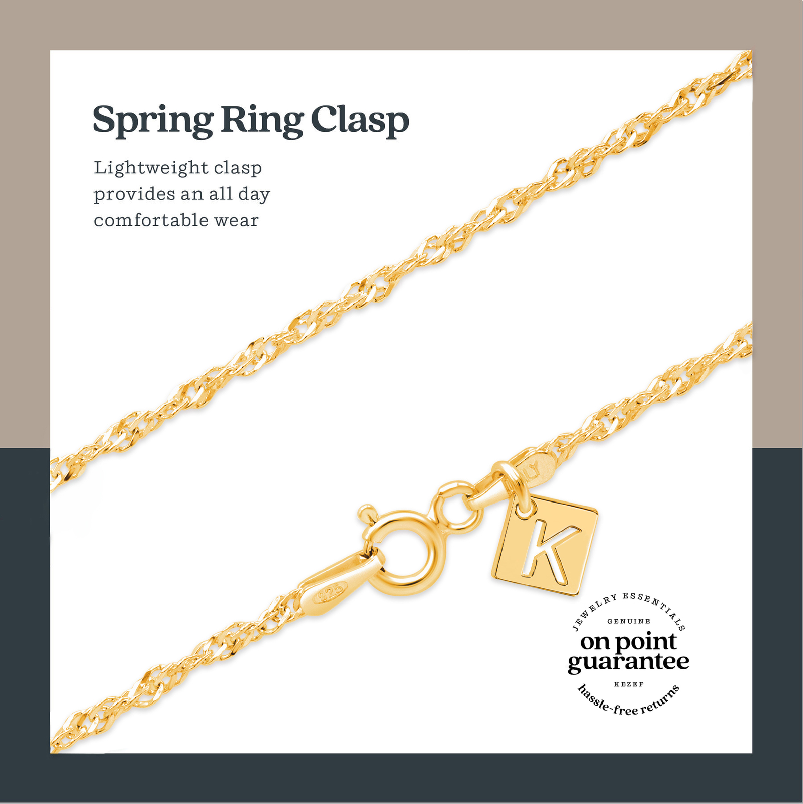 Gold Plated Sterling Silver 2mm Singapore Twisted Curb Chain Necklace, Women Men