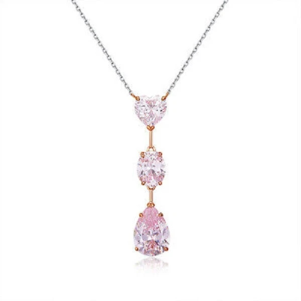 2 Ct Pear Cut Sapphire Solitaire Pendant 18″ Free Chain 14k Yellow Gold Finish