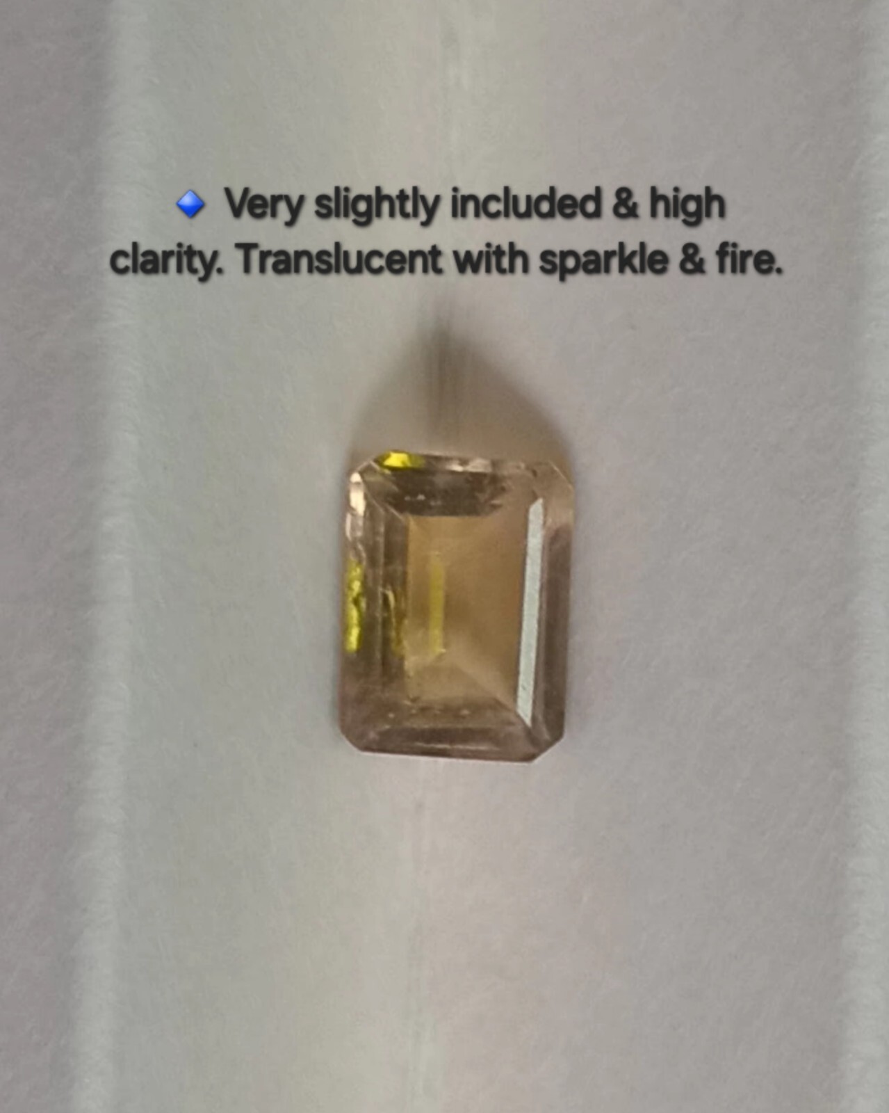 🔹 1.30ct Emerald Cut Tourmaline. Untreated, Slightly Included. 7 x 5 mm approx.