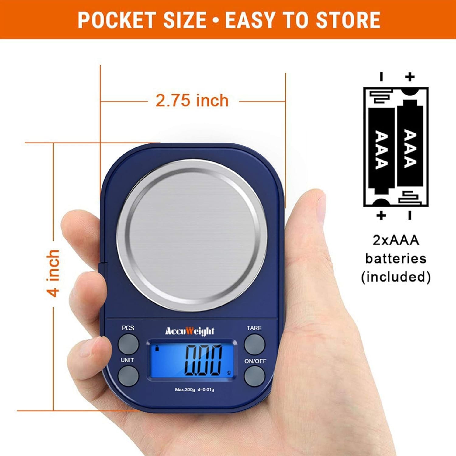 Handheld Digital Scale with LCD: Perfect for Jewelry and Kitchen Measurements