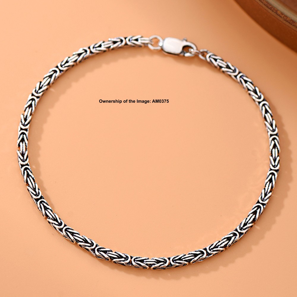Solid Fine S925 Sterling Silver Bracelet 2.5mm Wheat Link Chain 6.7-7.9inch