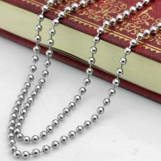 Hotsale Wholesale In Bulk Stainless Steel Lot DIY Ball Chain Necklace 16″-36″