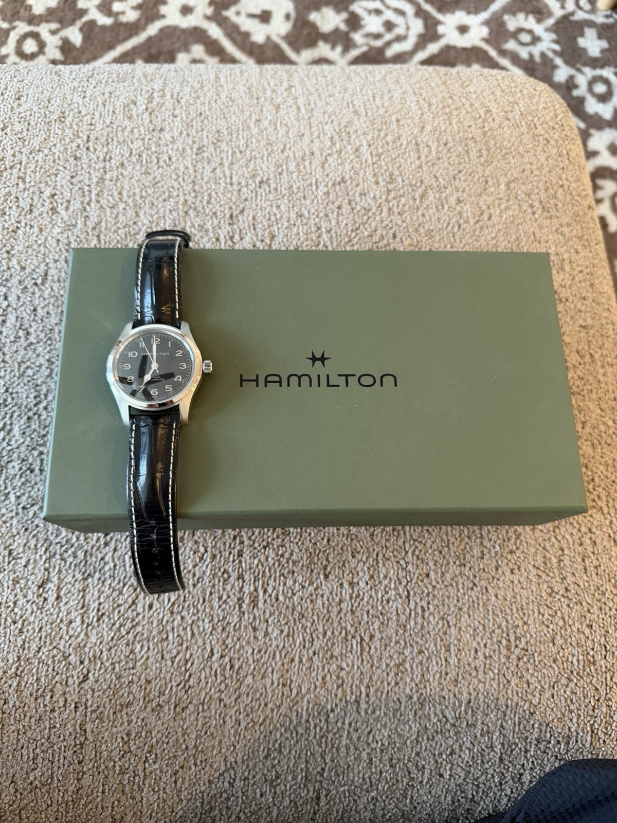 Hamilton Khaki Murph 38mm automatic H70405730 Black Dial – Interstellar