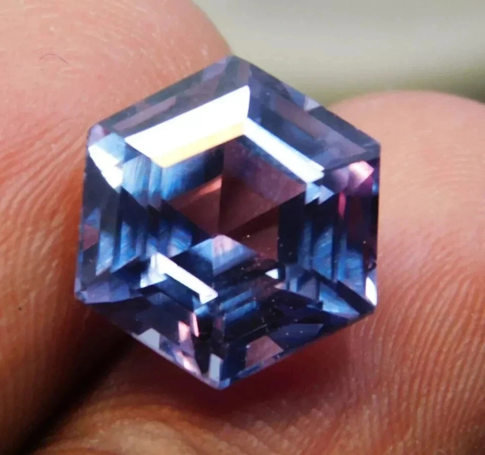 10 Ct Natural EGL CERTIFIED Alexandrite Loose Gemstone Color Change Hexagon Cut