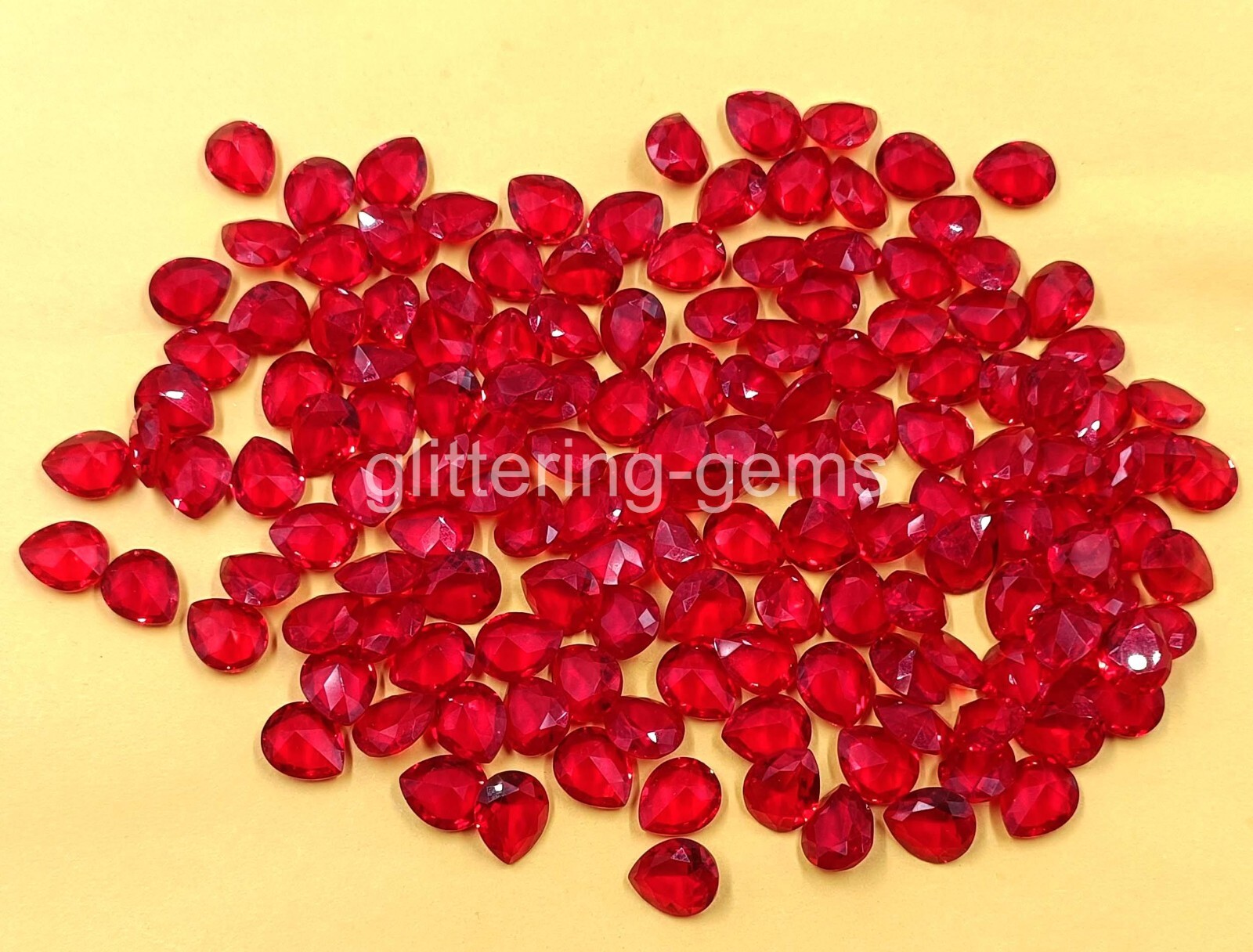 Pear Cut Natural Red Ruby Lot 12×10 mm Size IGL Certified Loose Gemstone M25