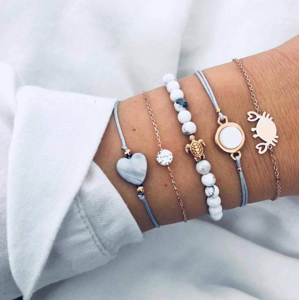 Bohemian Bracelet Sets Multilayer Boho Charm Bracelets 19 Styles