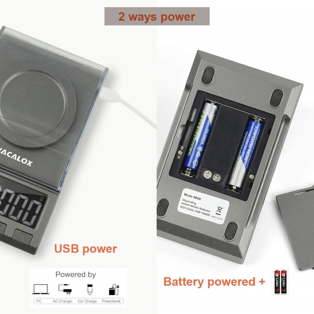 Digital Milligram Scale100g/.0001g Pro Lab Balance Diamond Battery