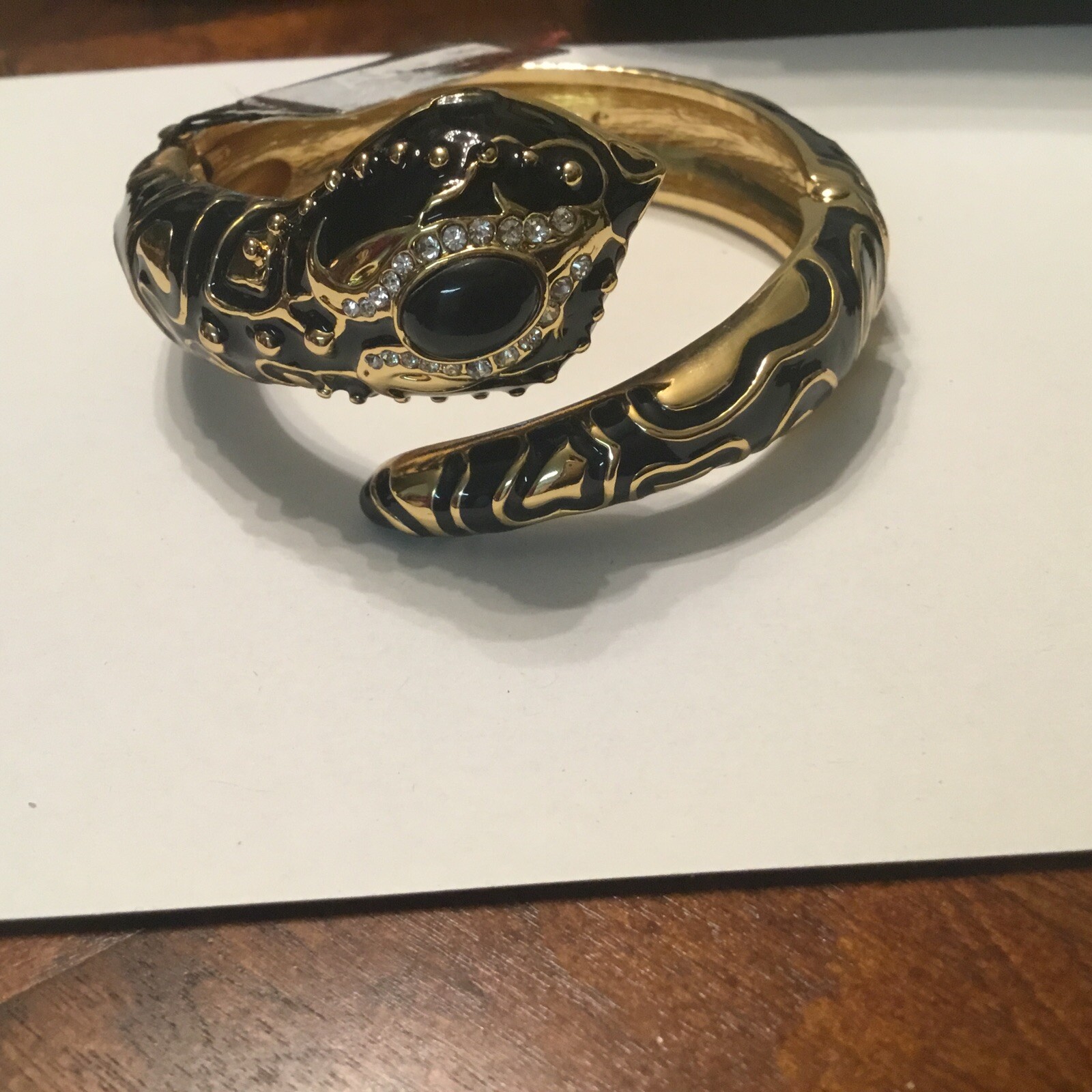 ABS Allen Schwartz Snake Bling Bracelet Gorgeous Sophisticated Look!