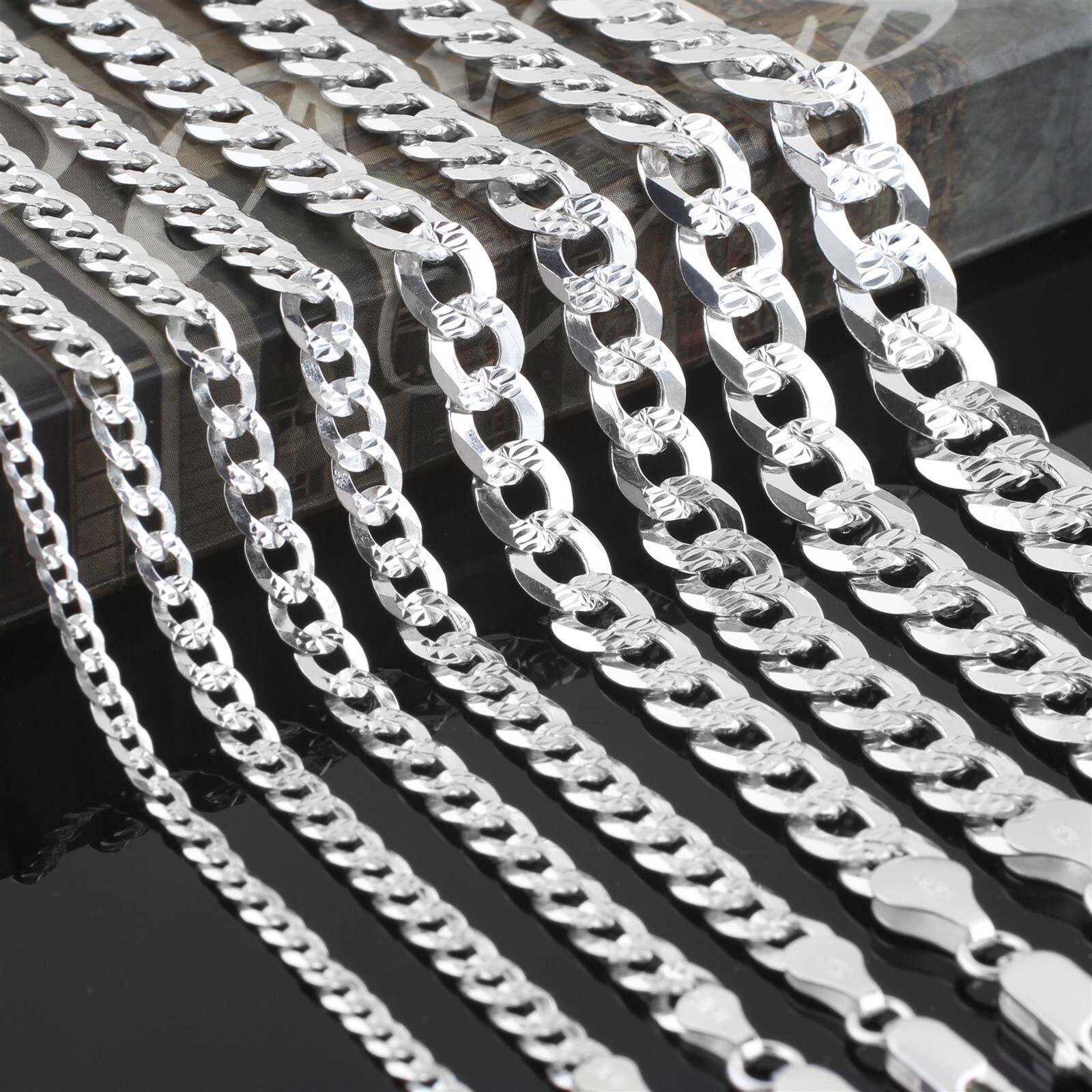 Guaranteed 925 Sterling Silver Miami Cuban Chain Necklace Men’s Jewelry
