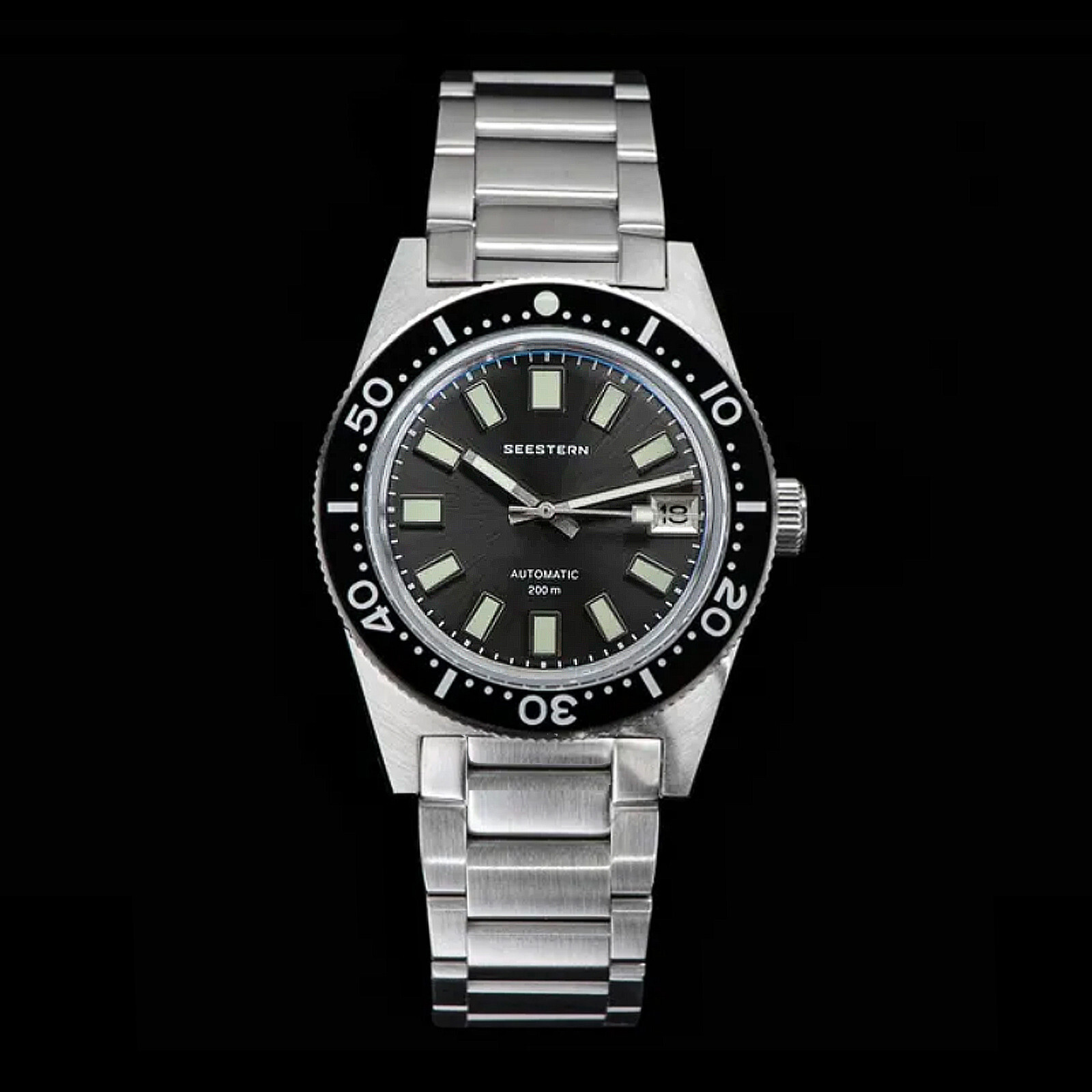 Seestern 62MAS 20ATM Genuine Ceramic NEW LUME Bezel 200m DIVER’S Watch 62MASSLS