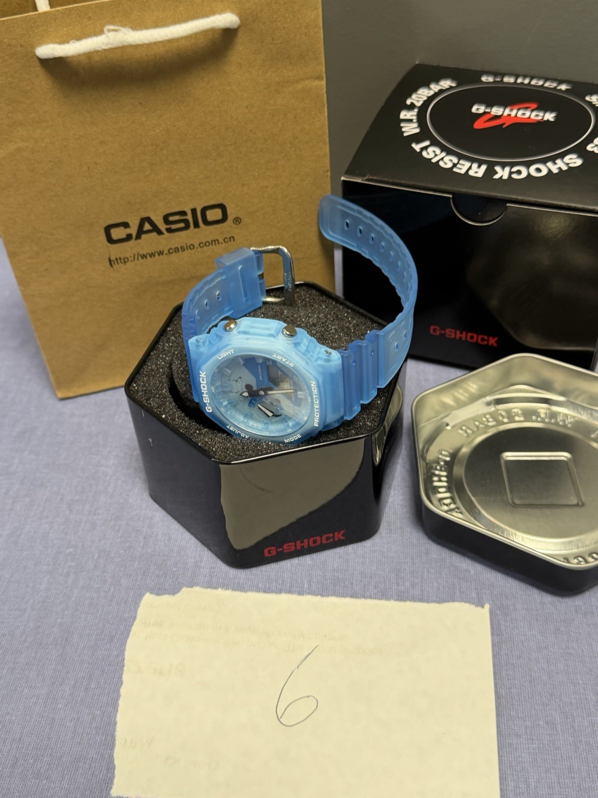 New Casio G-Shock GA2100 Blue Digital Watch