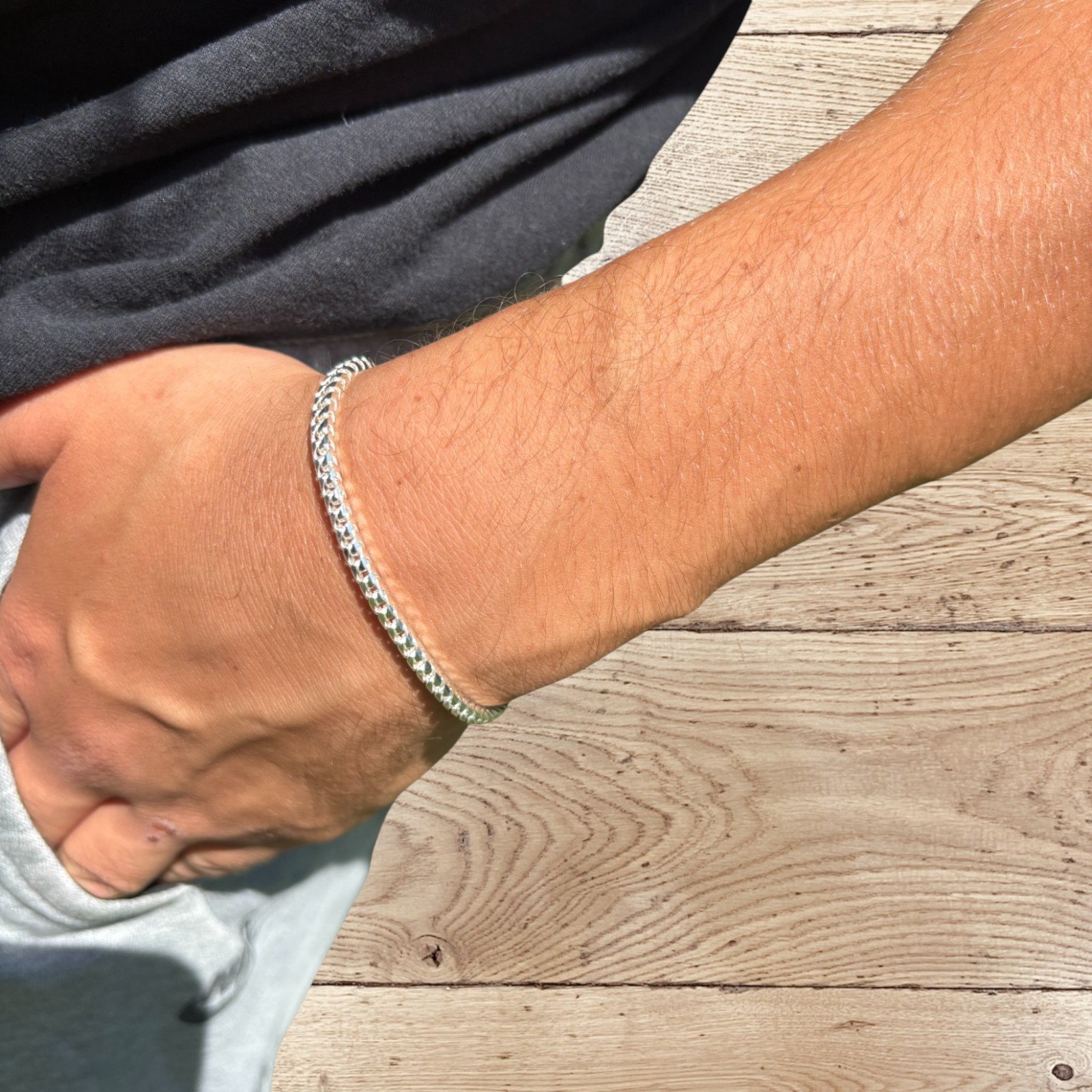 3mm Franco Link Bracelet – Real Solid 925 Sterling Silver Or 14k Gold Vermeil