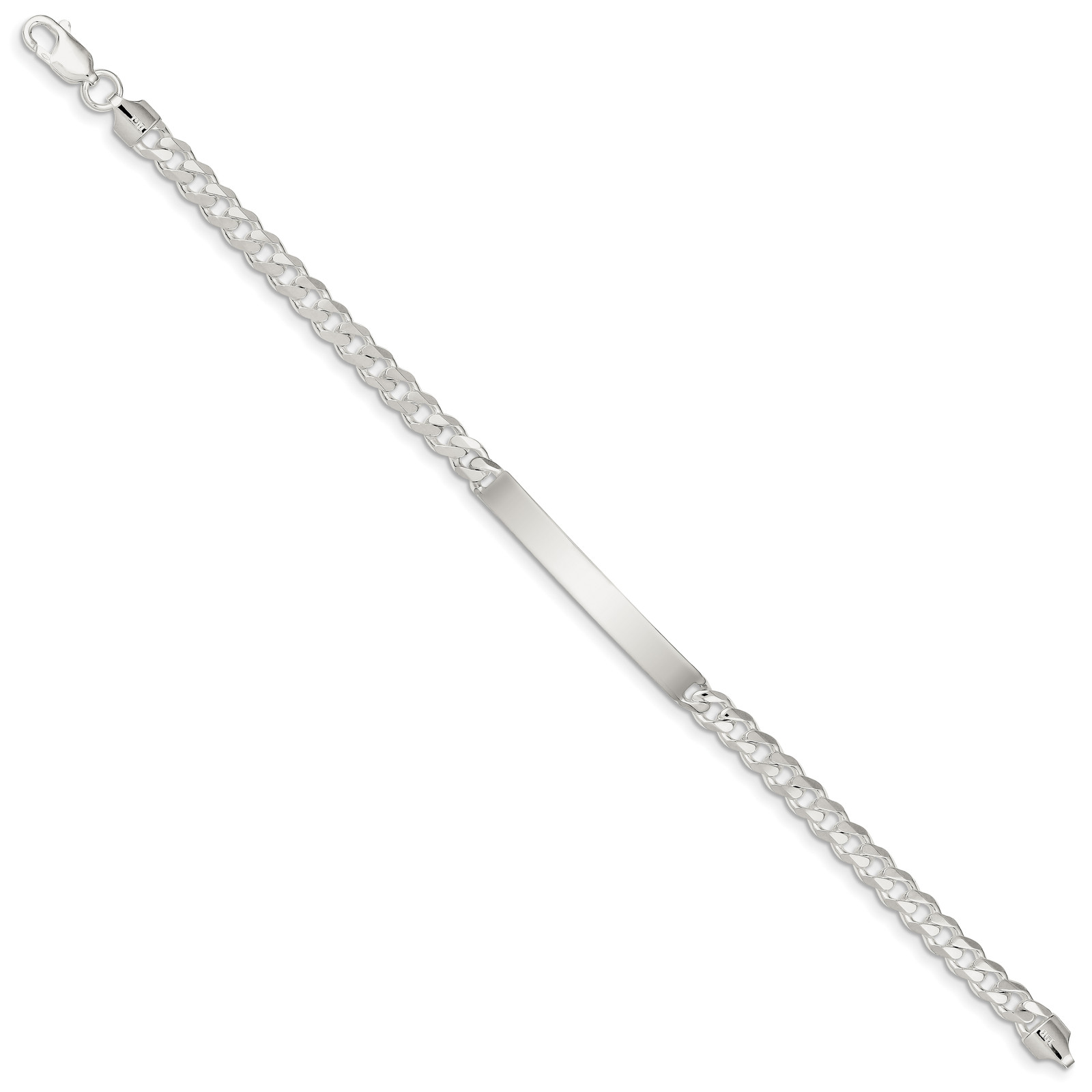 Silver Curb ID Bracelet QCD150