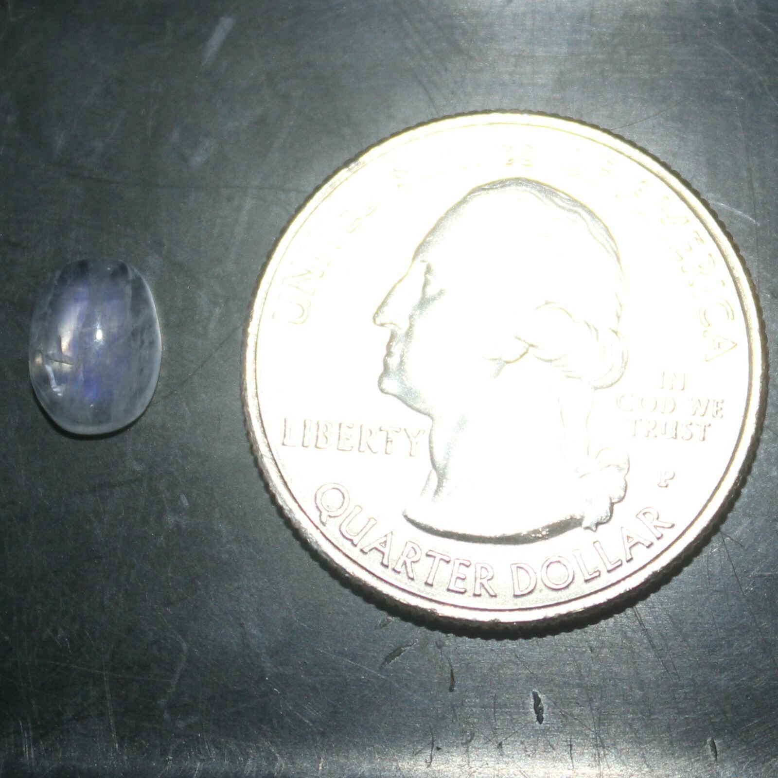 Natural Rainbow Moonstone 8x6mm Flat Back Oval Cabochon Loose Gemstone(s)