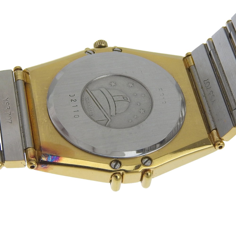 OMEGA Constellation Watches 5313 goldDial Plated Gold Quartz Analog displa…