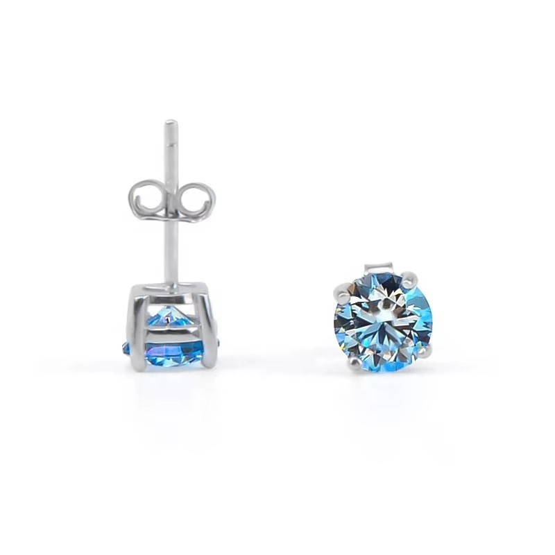 1ct-2ct D Color VVS1 Moissanite Stud Earrings Women Lady 925 Sterling Silver