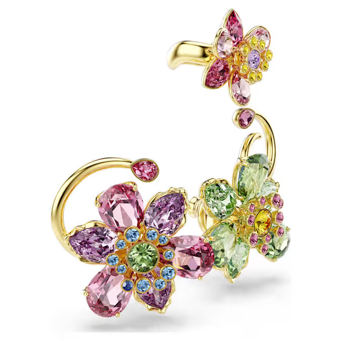 Swarovski Idyllia Ear Hook Set (3) Asymmetric Design Mixed Cut