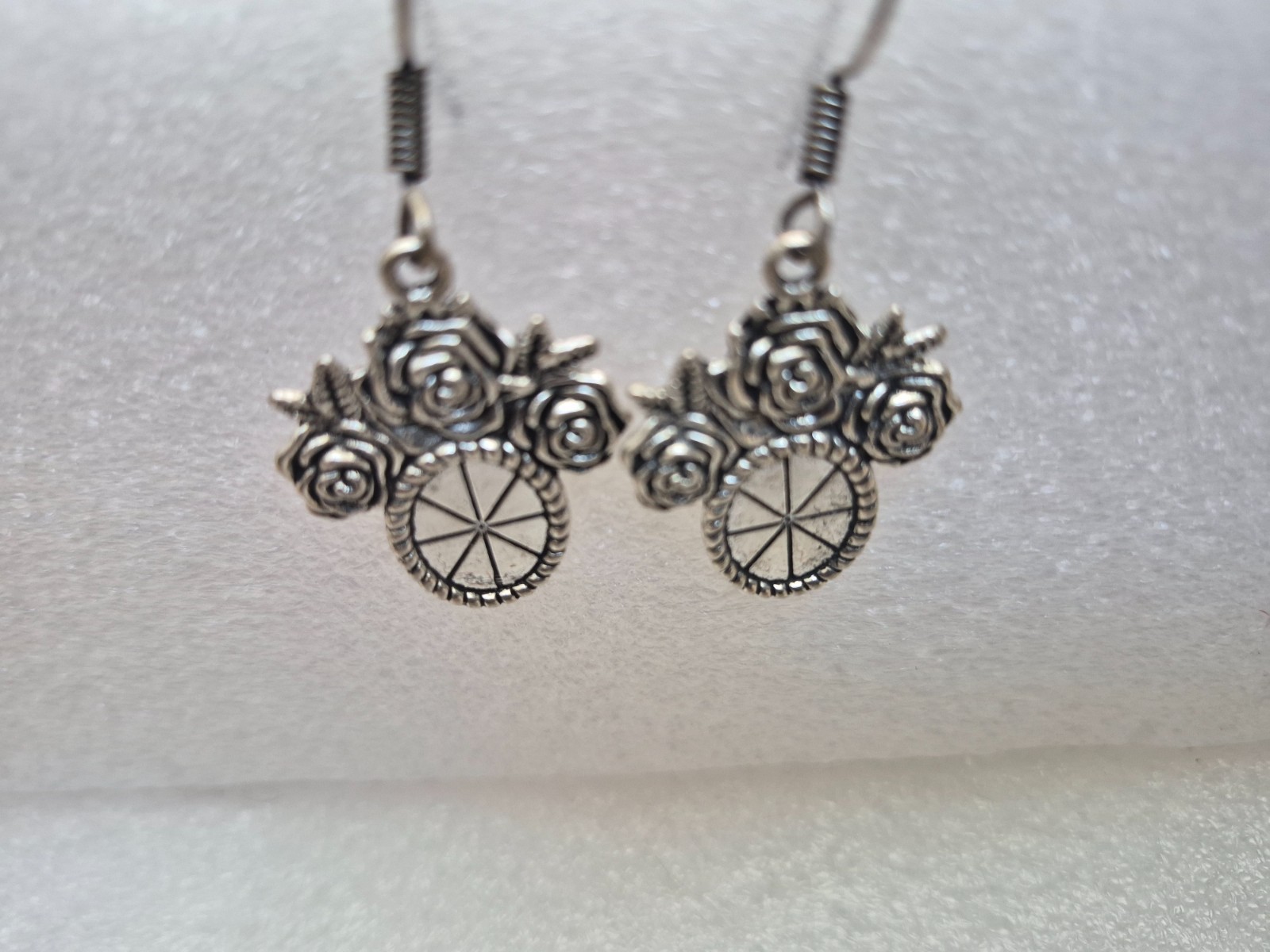 Silver tone Dangle/Drop Hook Earrings