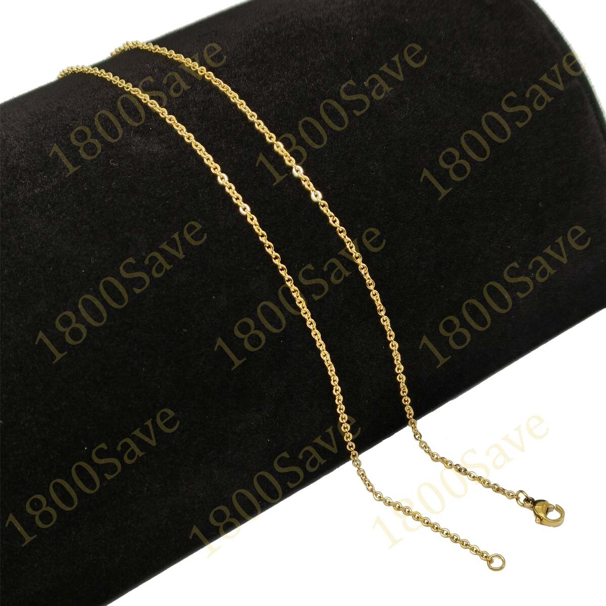 18K Yellow Gold Filled Tarnish/Nickel-Free 2mm 16″-24″ Rolo Cable Chain Necklace