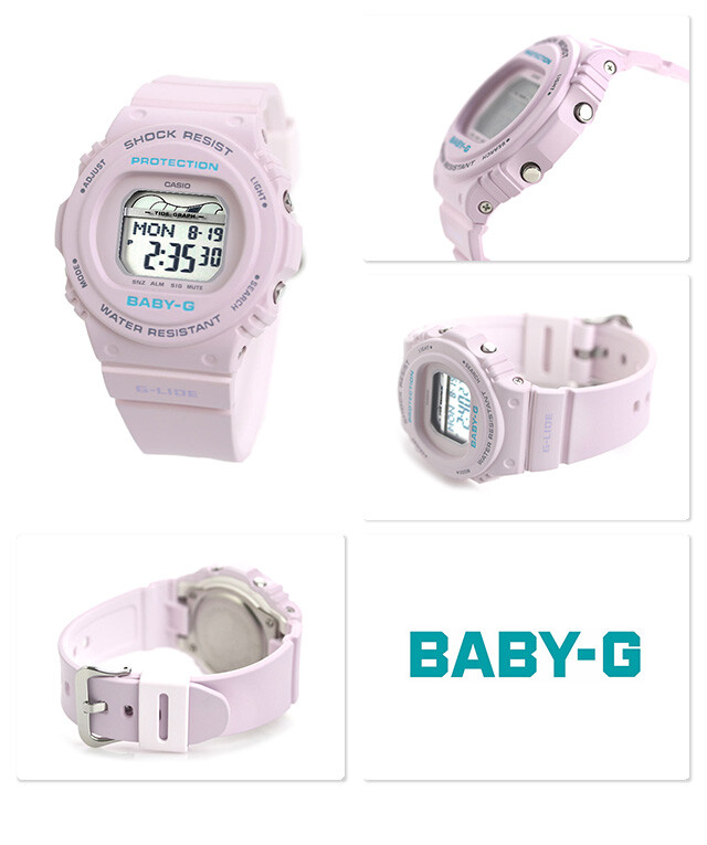 Baby-G Ride Digital Gray Dial Women’s Casio Purple Resin Watch BLX-570-6DR