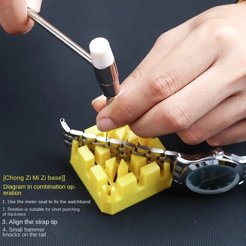 147 Pcs Watch Repair Kit Watchmaker Back Case Remover Opener Link Pin Spring Bar