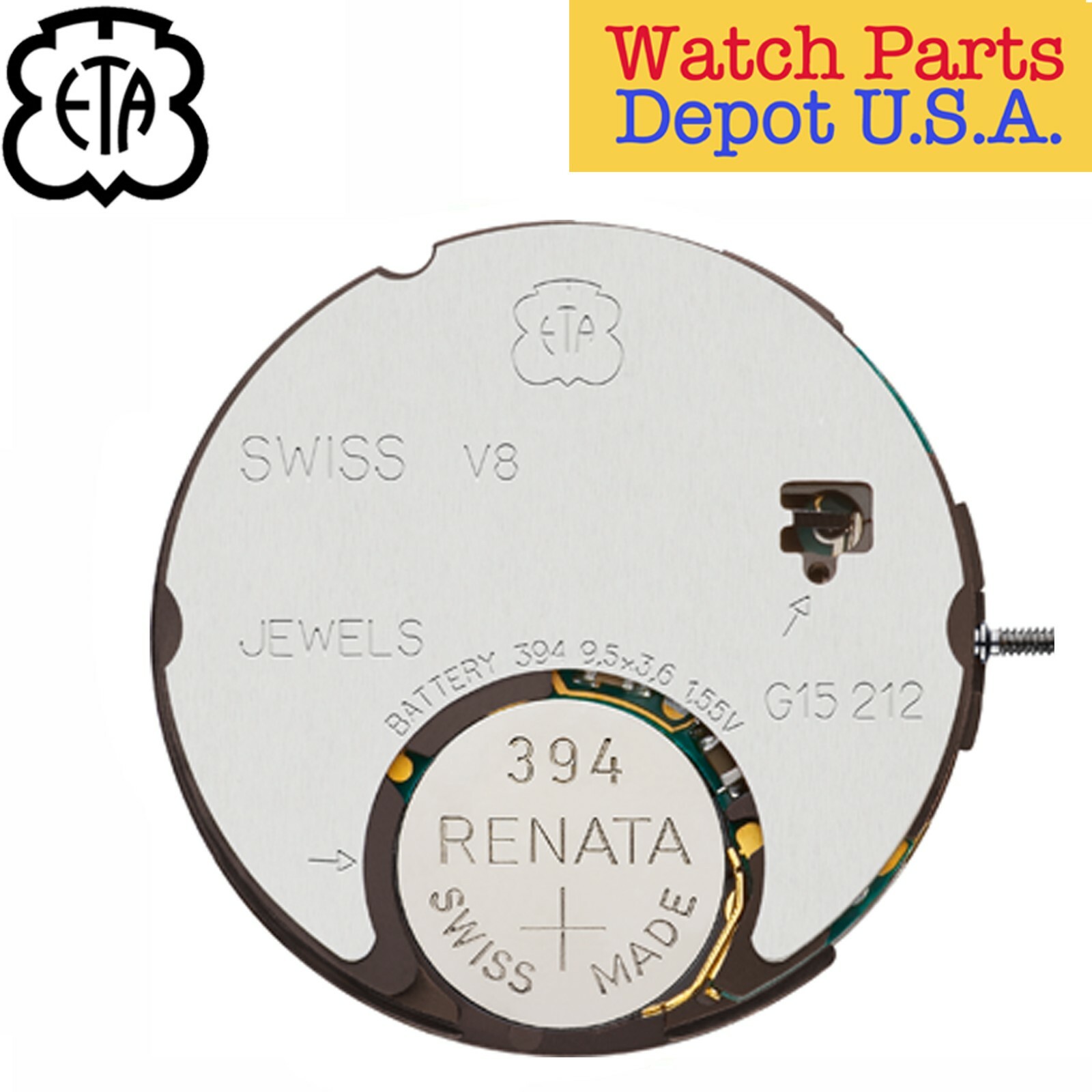 Genuine ETA G15.212 Swiss Made Chronograph Movement, (Multiple Variation) – NEW!