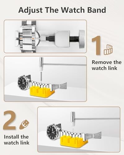 EasyTime Professional Watch Repair Kit Watch Band Tool Link Pin Remover Set Watc