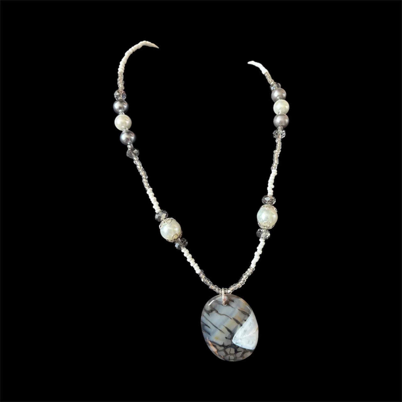 Mossy Oak Gemstone Beaded Necklace